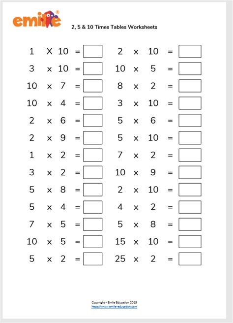 Times Table Test Worksheet に対する画像結果