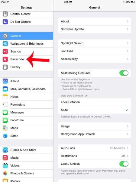Image result for How to Turn Off Passcode On iPad