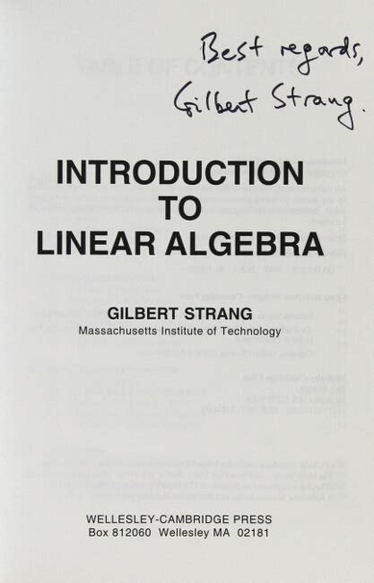 Image result for Introduction to Linear Algebra Gilbert Strang 5th Edition Cheap