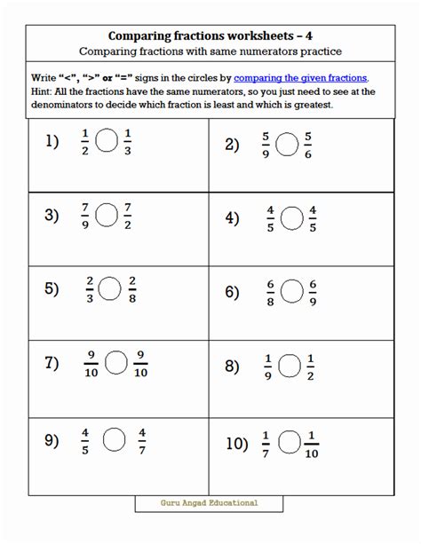 Afbeeldingsresultaten voor 3rd Grade Math Worksheets Fractions