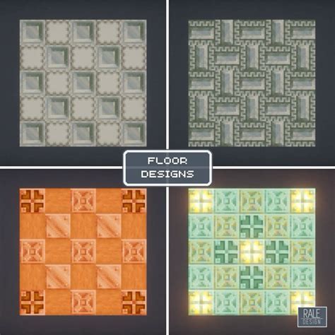 Toradh íomhá ar Minecraft Floor Flower Pattern