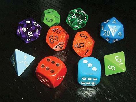Image result for Pic of Different Types of Dice
