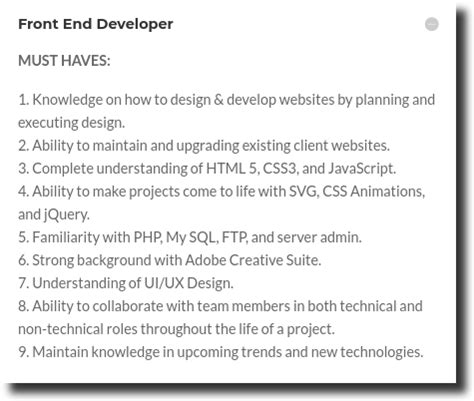 Image result for Front End Developer Vacancy Post
