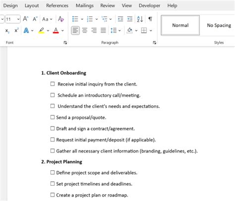 Toradh íomhá ar How to Create an Checklist Timeline