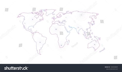Image result for Free Vector World Map Linear
