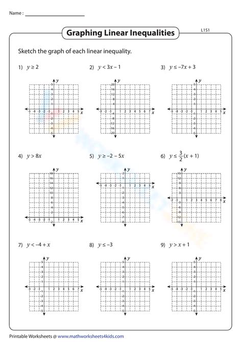 Image result for Graphing Linear Equations Worksheet Answers