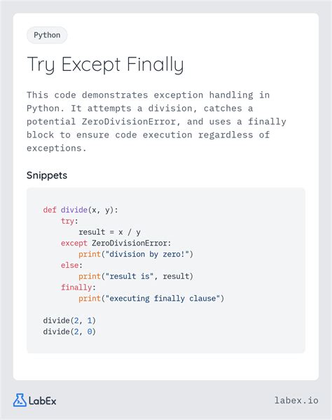 Image result for Python Try/Except Finally