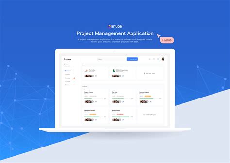 Toradh íomhá ar Project Management Application Homepage Design