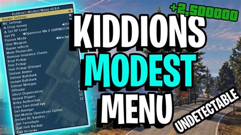 GTA 5 Online PC 1.51 | Kiddions Modest Menu v0.8.8 External | CASINO ...