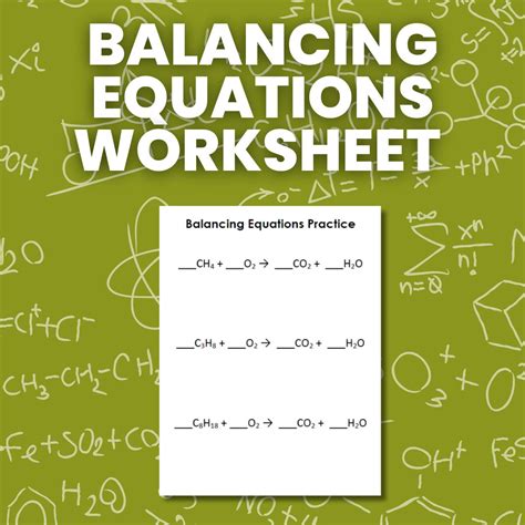 Toradh íomhá ar Balancing Equations Science