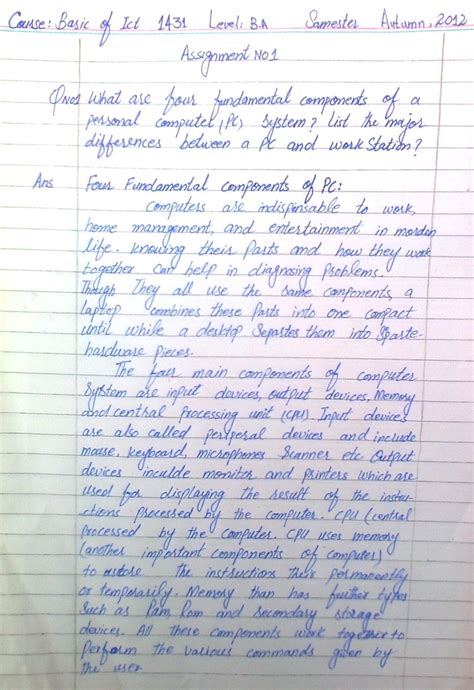 Image result for How to Write Assignment in A4 Paper