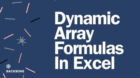 Toradh íomhá ar Dynamic Array Formulas
