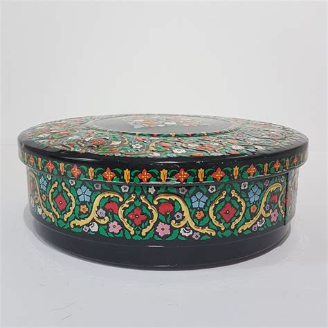 Image result for Round Tin Box Decorative