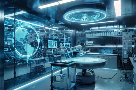 Image result for Futeristic High-Tech Elektronics Lab