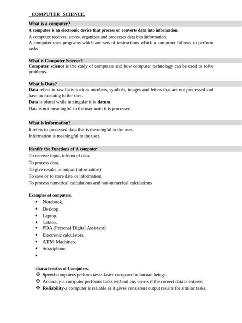 Grade 7 Computer Science Notes に対する画像結果