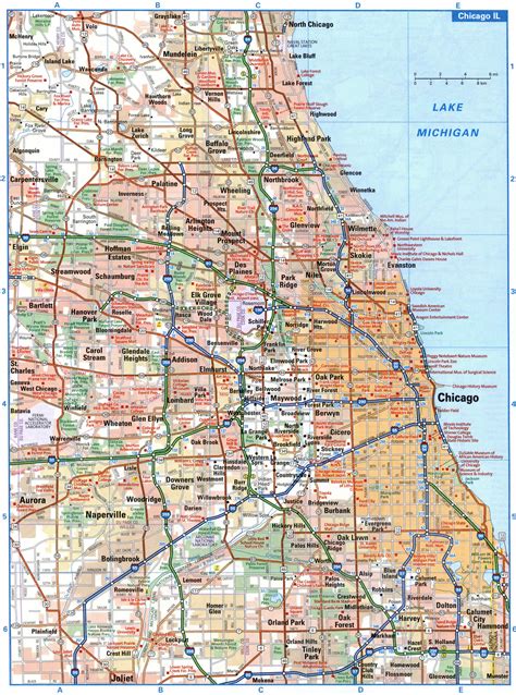 Chicago Interstate Map ਲਈ ਪ੍ਰਤੀਬਿੰਬ ਨਤੀਜਾ