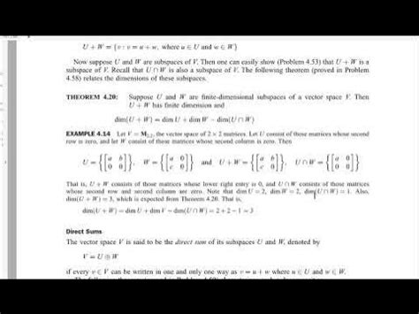 Image result for Direct Sum of Vector Spaces
