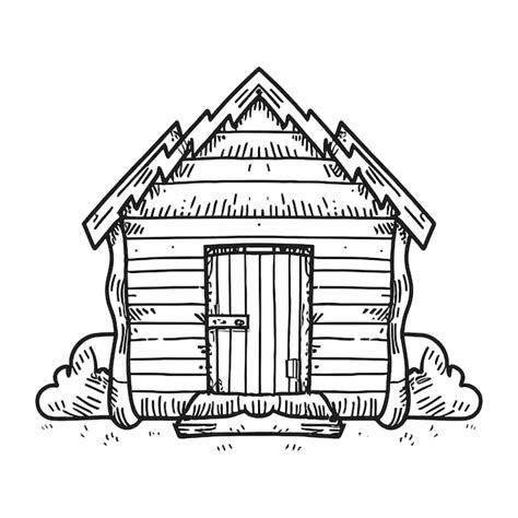 Hut Using Line Drawing Algorithm に対する画像結果