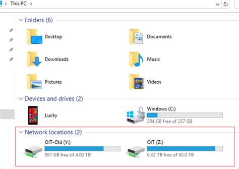 Connect Network Drive に対する画像結果