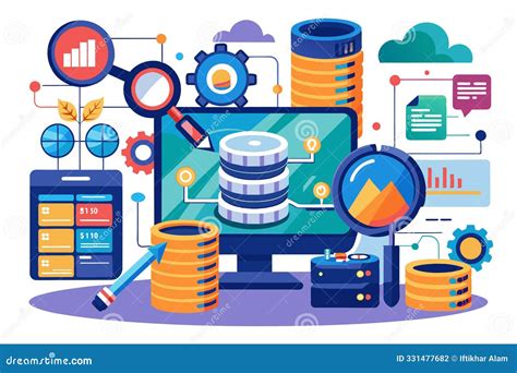 Image result for Data Visualization Database Management Stock-Photo