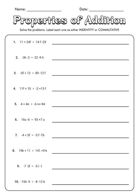 Afbeeldingsresultaten voor Distributive Property Worksheets with Answer Key