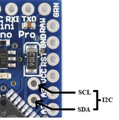 Image result for Arduino Pro Mini I2C Pins