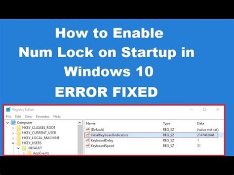 Image result for Num Lock On Startup