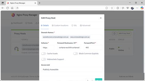 Afbeeldingsresultaten voor Nginx Proxy Manager Advanced Timeouts