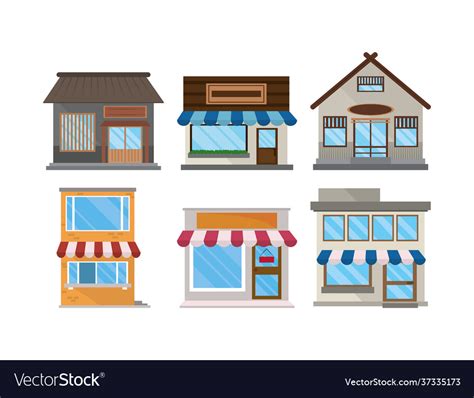 Image result for Shop Building Vector