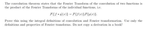 Image result for Convolution Theorem Fourier Transform