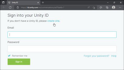 Image result for Unity Hub Sign Up