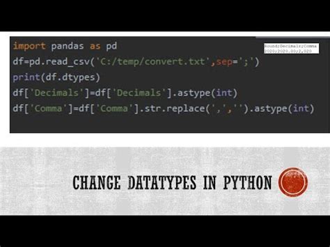 Change Column Datatype Float to Int Python に対する画像結果