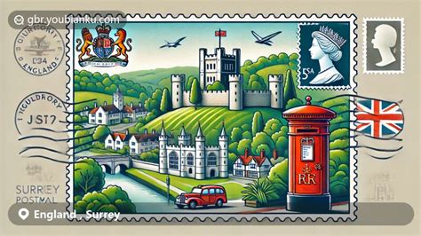 Image result for Surrey Postcode Map