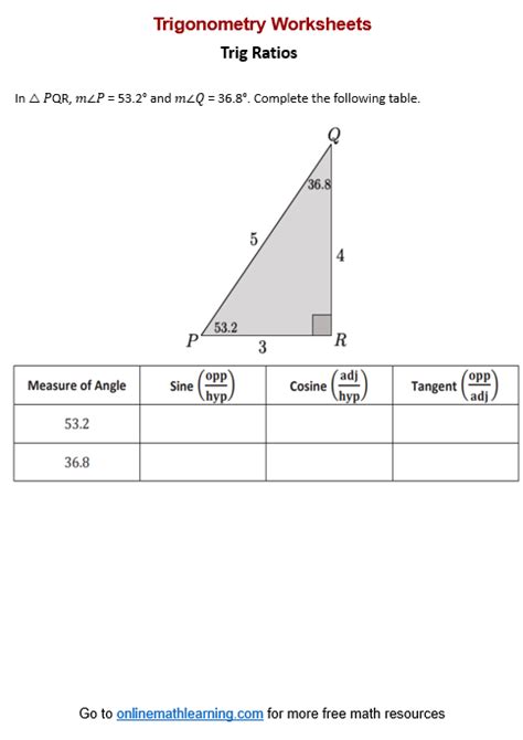 Image result for Geometry Trigonometry Worksheet