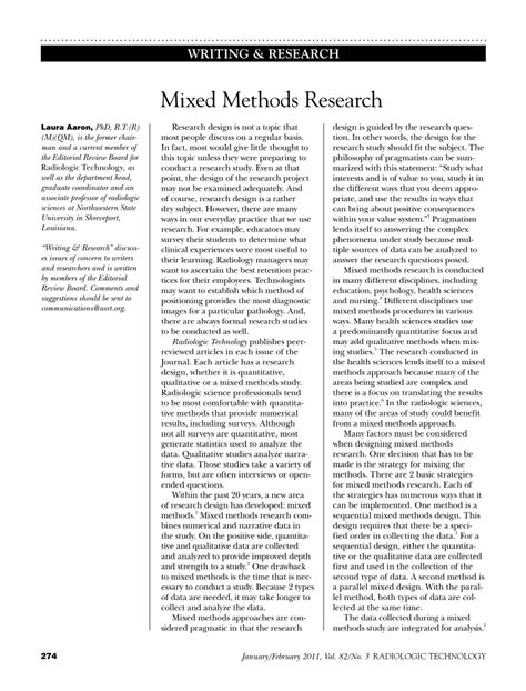 Image result for Mixed Methods Research Paper Example PDF