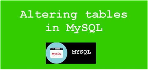 Bildergebnis für ALTER Table Name MySQL