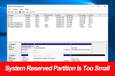 Image result for System Reserved Partition Windows 10 Fix
