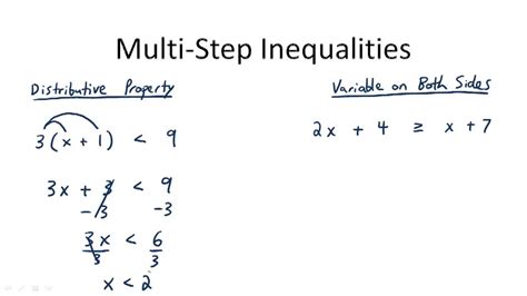 Toradh íomhá ar Solving 2 Step Inequalities