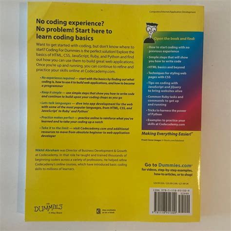 Afbeeldingsresultaten voor Coding For Dummies Book