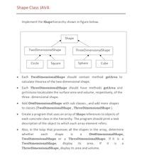 Image result for Shape Calculator Java