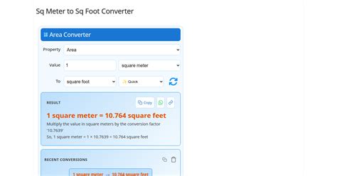 Image result for Conversion Square Meters to Square Feet