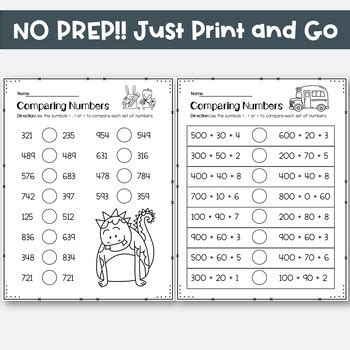 Image result for Comparing and Ordering Numbers 3rd Grade