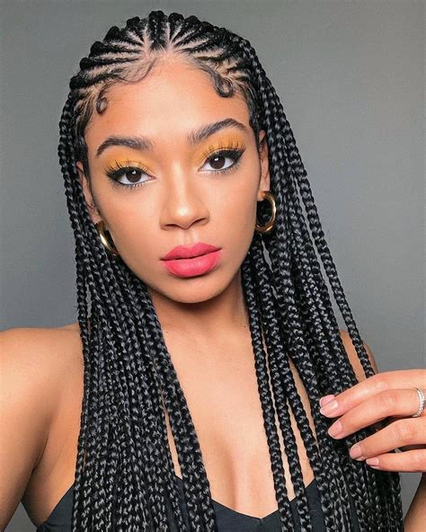 Toradh íomhá ar Half Color Box Braids