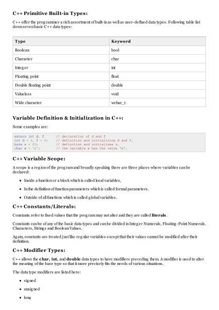 Image result for C Tutorials Point Beginners