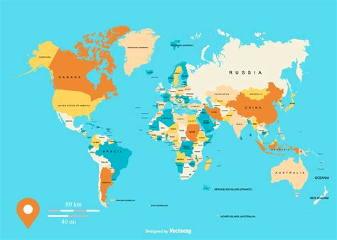 Image result for Free Vector World Map