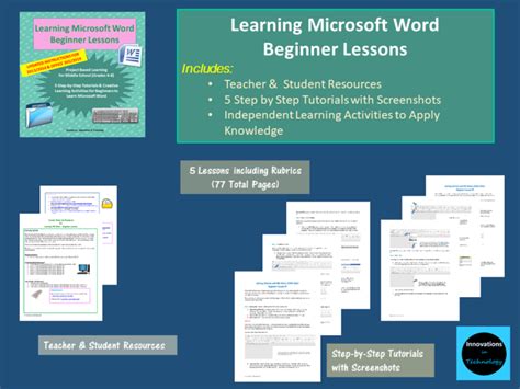 Image result for Free Printable Microsoft Word Lessons