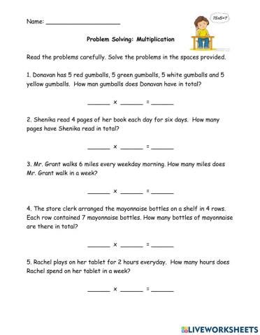 Multiplication Problem Solving Grade 5 に対する画像結果