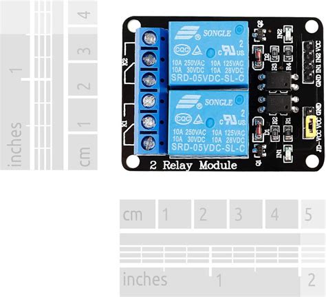 Innfeeltech 3Pcs DC 5V Relay Module 2 Channel Relay Data Sheet に対する画像結果