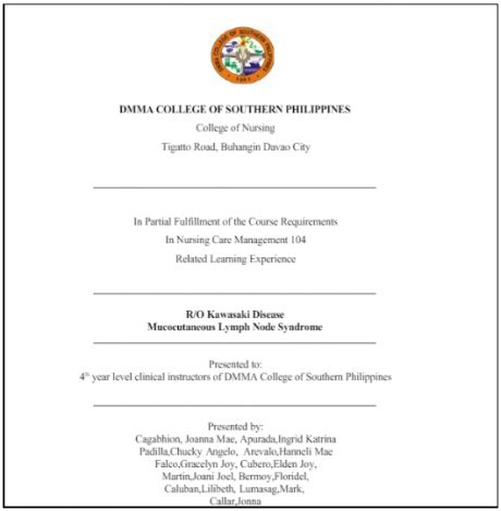 Toradh íomhá ar Assignment Format Example