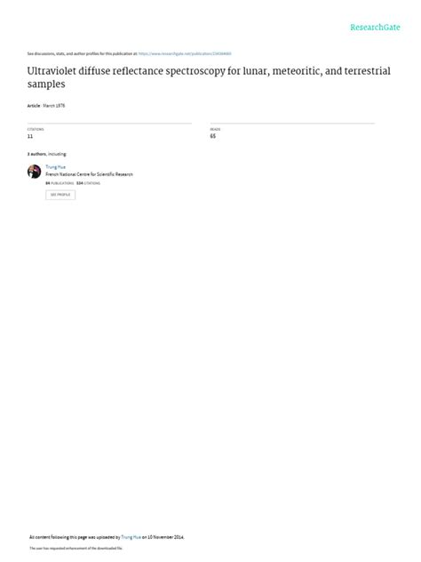 Toradh íomhá ar Diffuse Reflectance Ultraviolet Spectroscopy